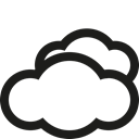 Clouds Black icon