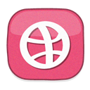 Dribble PaleVioletRed icon