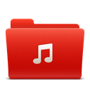 music, new, soda, Folder, red Firebrick icon