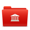 Folder, soda, red, Library, new Firebrick icon