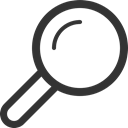 Find, magnifying glass, search, zoom Black icon