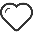 Heart, valentine's day, love, Favorite, bookmark Black icon
