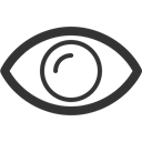 Eye, show, view, watch, see Black icon