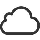 Cloud, weather Black icon