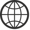 world, earth, internet, globe, Browser DarkSlateGray icon