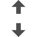 Move, vertical DarkSlateGray icon