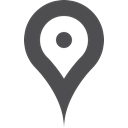 stroke, Map, pin DarkSlateGray icon
