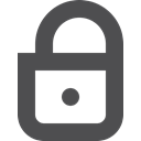 stroke, Lock DarkSlateGray icon