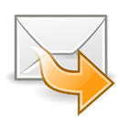 mail, Forward Black icon