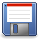 media, Floppy SteelBlue icon