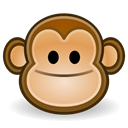 monkey, Face Black icon