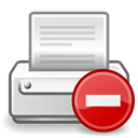 printer, Error Black icon