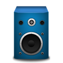 Brightblue, speaker Black icon