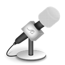 foam, mic, White Black icon