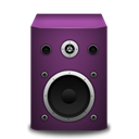 speaker, pink Black icon