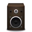 speaker, Brown Black icon