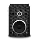 speaker, metallicholes Black icon