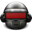 Punk, helmet, Daft Black icon