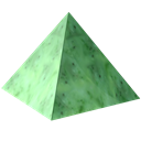 pyramid, Stone, jade, nephrite, green, precious, Axestone, nephritis, jewel, gem, Greenstone Black icon