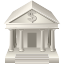 investment, financial, courthouse, Loan, management, Finance, banking, Business, columns, Building, Bank Silver icon