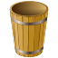 Mortar, Trash, Bin, Can, wooden, waste, Bathhouse Peru icon