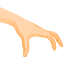 Hand, interact, Gesture Black icon