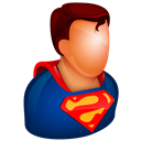 Guy, Superman, male, super man, Spiderman, play, Man, men, Boy, power Black icon