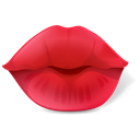 kiss, sexy, love, valentine's day, lips, valentine Black icon