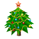 new, Tree, christmas, year, newyear tree Black icon