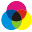 Design, photo, paint, graphic, Adjust, wheel, Color, palette, photography, Cmyk, Edit, Colors, Rgb Yellow icon