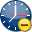 time, Clock, watch, Decrease LightSlateGray icon