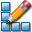 pixel, editor Black icon