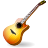 guitar, instrument, musical Black icon