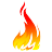 Burn, hot, warm, flames, fire Icon