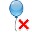 delete, Close, festive, Exit, event, Holiday, cancel, party, Balloon Black icon