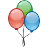 Balloon, festive, party, Holiday, birthday, Events Icon