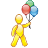 Balloon, festive, Holiday, Child, event, party, manager Icon