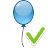 party, Balloon, done, Holiday, festive, event Black icon