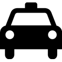 taxi, Car Black icon