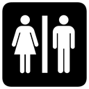 Toilets Black icon