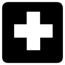 emergency, hospital, room, First, Aid Black icon