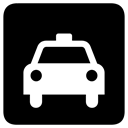 Car, taxi Black icon