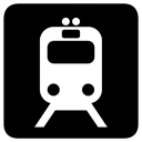 train, transportation, Rail, rails Black icon