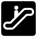 escalator Black icon
