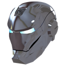 helmet, silver, male, iron, Devil, Mask, ironman, evil, Man DimGray icon