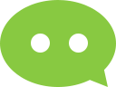 Bubble, Chat YellowGreen icon