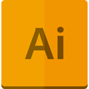 adobe, illustrator DarkOrange icon