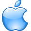 Apple, Fruit, Computer Black icon