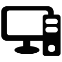 screen, Computer Black icon