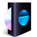 Cd, drive Black icon